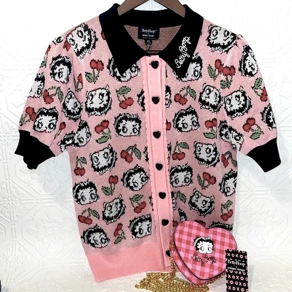 BETTY BOOP Sweater‎ and Crossbody Purse - Picture 1 of 7